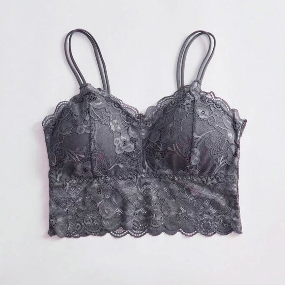 Abercrombie & Fitch Other - Abercrombie & Fitch Grey Lace Bralette - NWOT